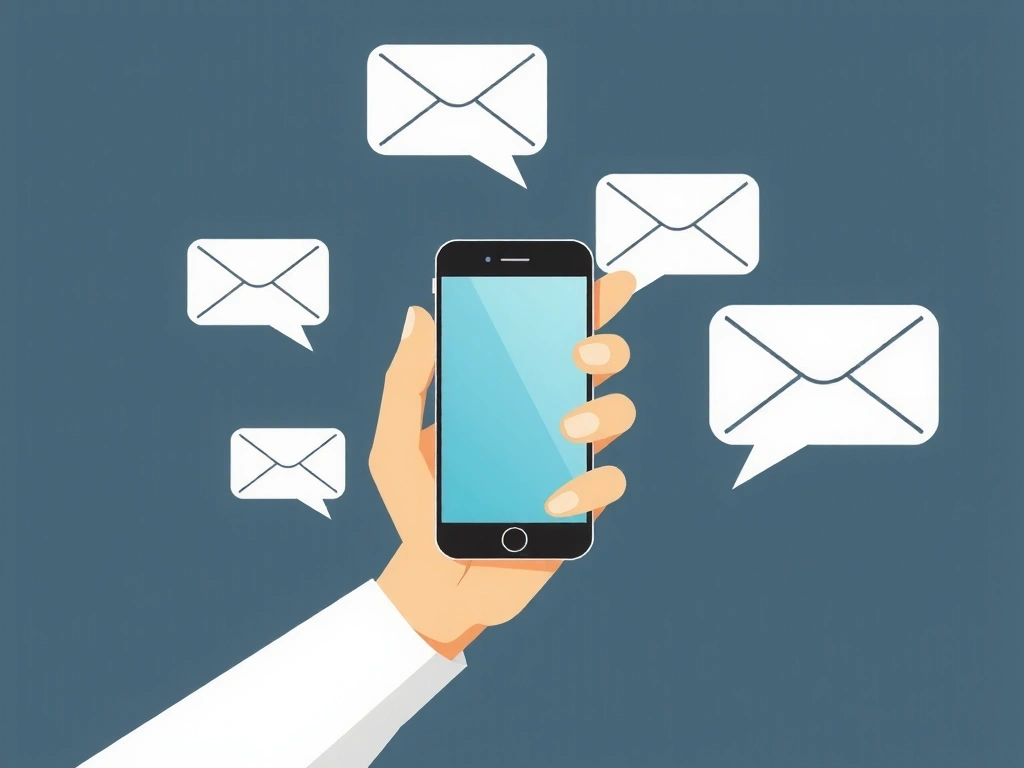 Ilustrace kontaktu s mobilním telefonem a e-mailem