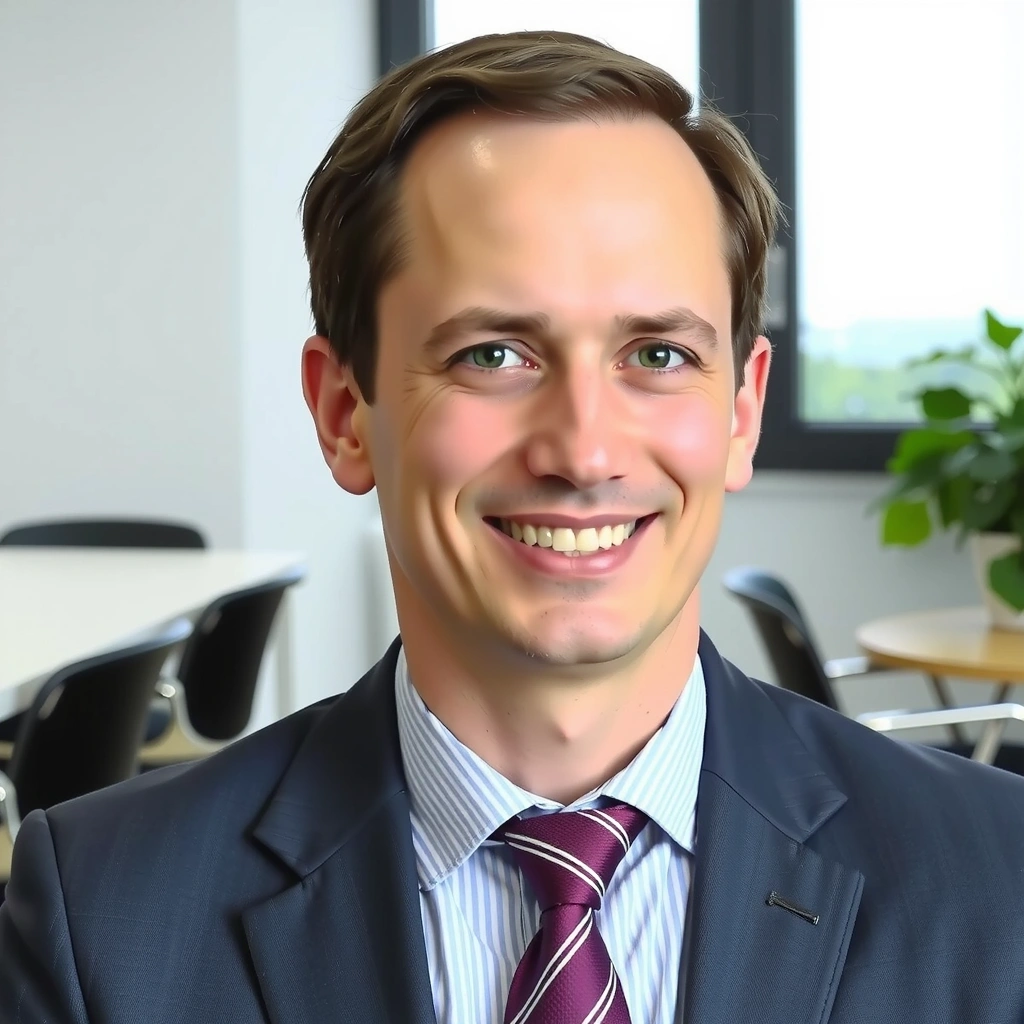 Portrét Jana Nováka, zakladatele a ředitele cleaningcenter