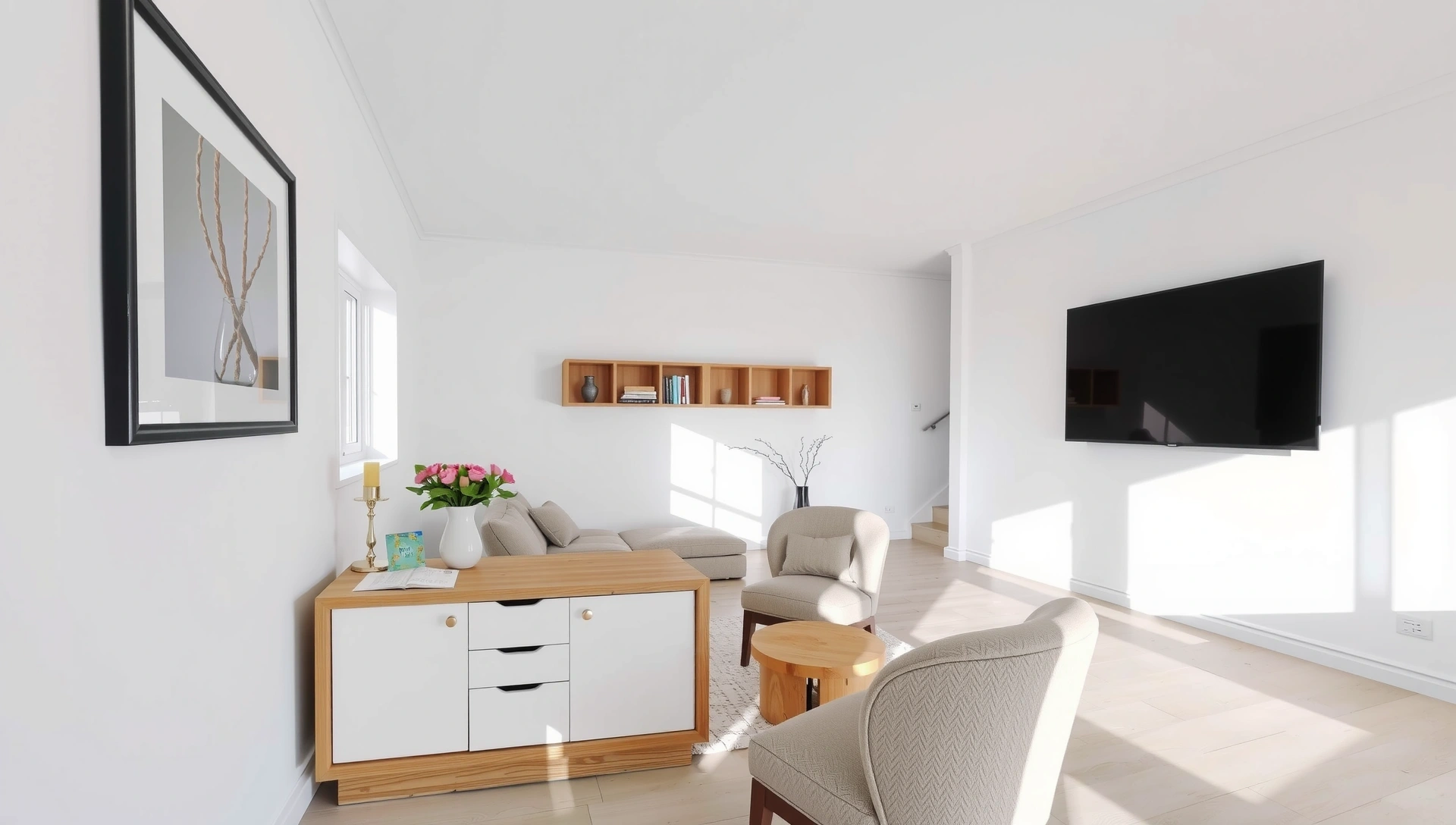 Moderní, čistý interiér domova